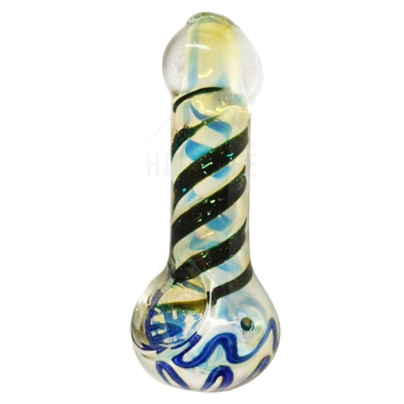 3 Fumed Hand Pipe With Dichro Swirl Pipes