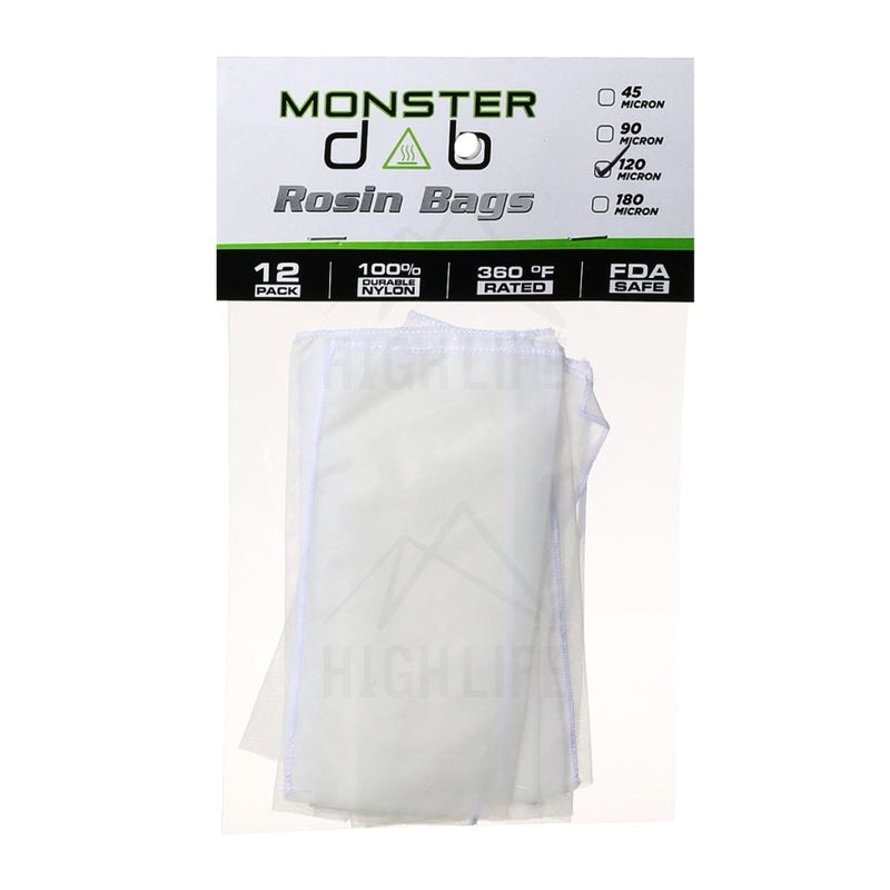 3 X 6 120 Micron Monster Dab Rosin Bag - 12 Units Extraction