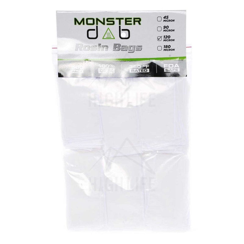 3 X 6 120 Micron Monster Dab Rosin Bag - 500 Units Extraction