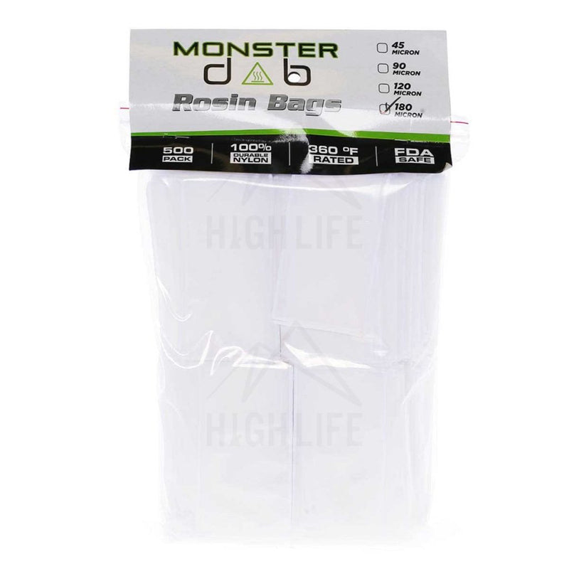 3 X 6 180 Micron Monster Dab Rosin Bag - 500 Units Extraction