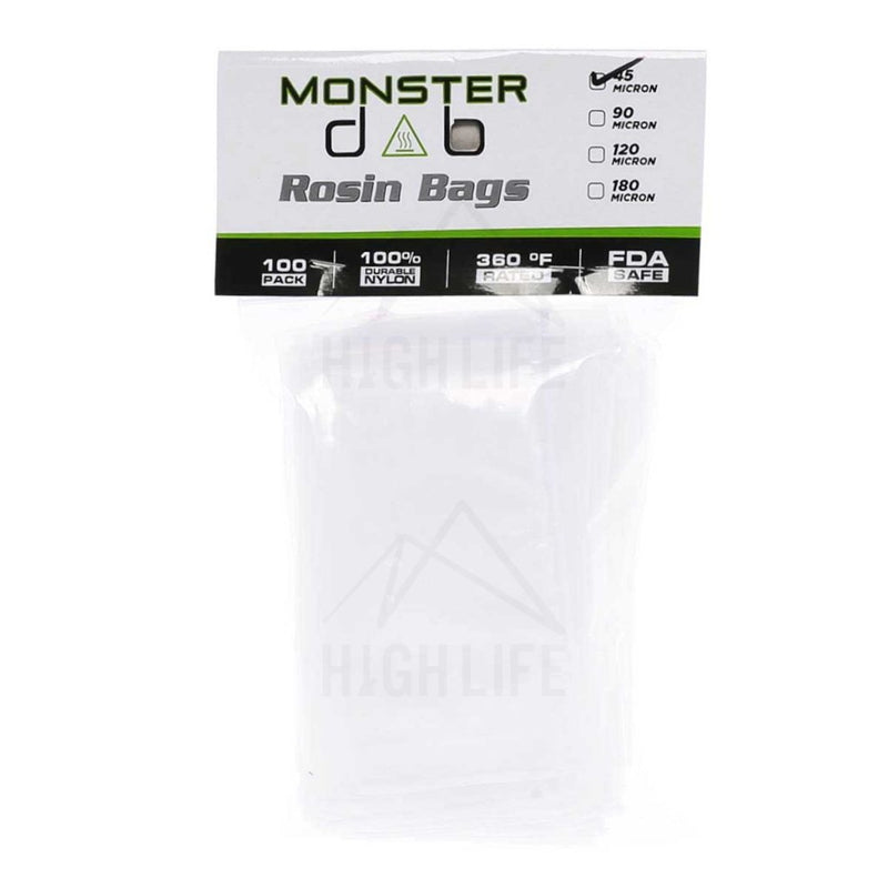 3 X 6 45 Micron Monster Dab Rosin Bag - 100 Units Extraction