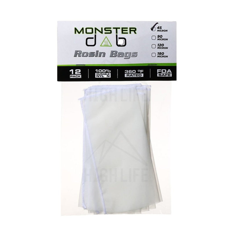 3 X 6 45 Micron Monster Dab Rosin Bag - 12 Units Extraction