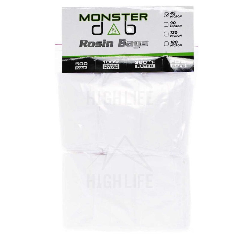 3 X 6 45 Micron Monster Dab Rosin Bag - 500 Units Extraction