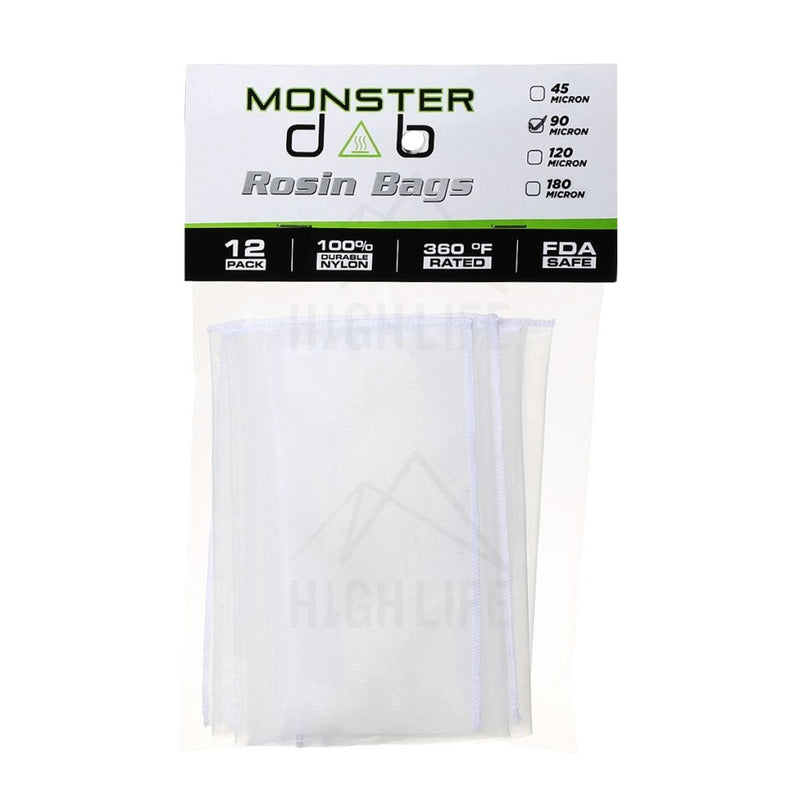 3 X 6 90 Micron Monster Dab Rosin Bag - 12 Units Extraction