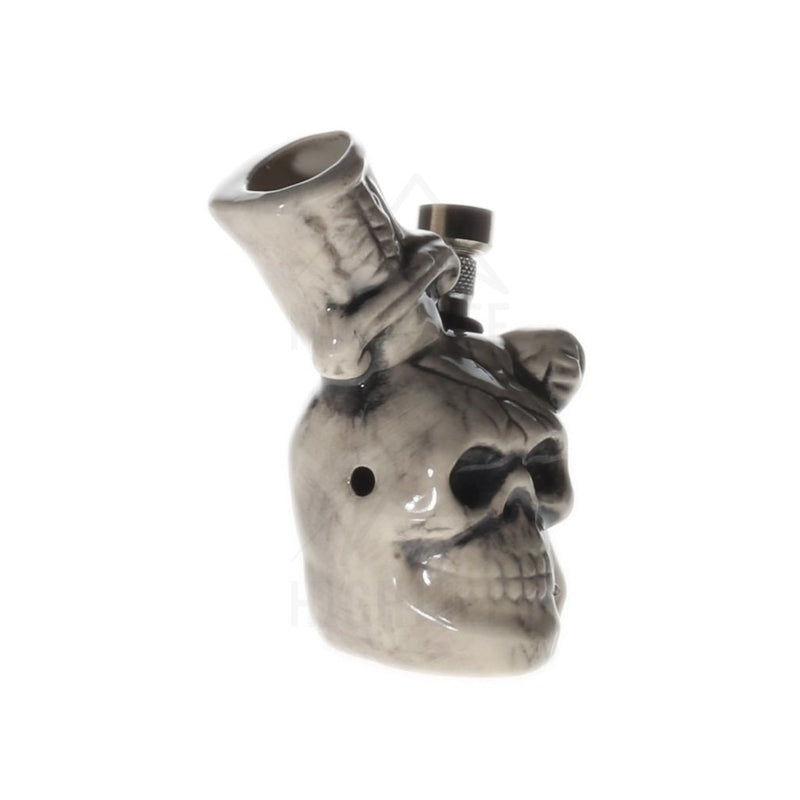 4.5 Small Sword Through Skull Ceramic Bong Bongs & Waterpipes