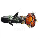 4 Amber Honey Bee Hand Pipe Pipes