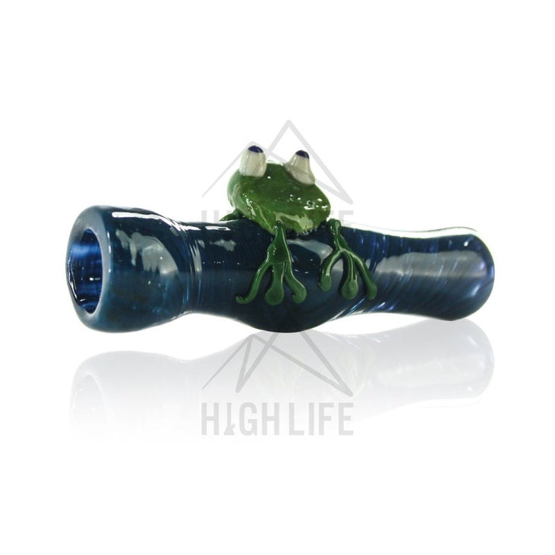 4 Heavy Raked Chillum With Frog Hand Pipes