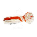 4 Latticino Flat Tip Hand Pipe Pipes