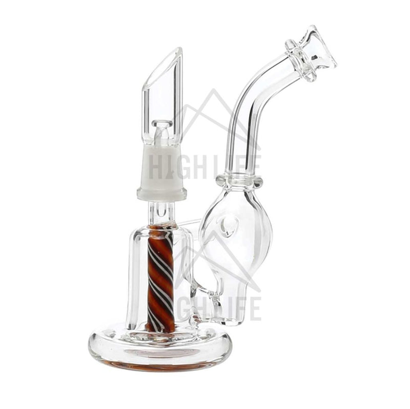 4 Micro Orb Recycler Dab Rig 10Mm - Blue Reversal Bubblers & Rigs