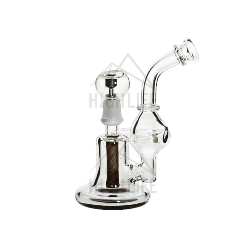 4 Micro Orb Recycler Dab Rig 10Mm - Rasta Reversal Bubblers & Rigs