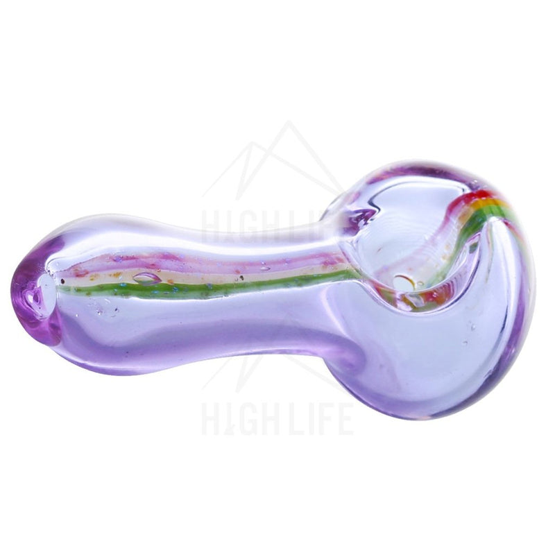 4 Purple Hand Pipe With Rasta Dichro Pipes