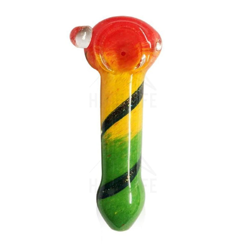 4 Rasta Frit Hand Pipe Withdichro Pipes