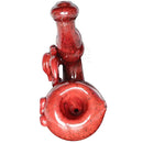 4 Rust Red Eye Sherlock Hand Pipes