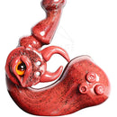 4 Rust Red Eye Sherlock Hand Pipes