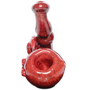 4 Rust Red Eye Sherlock Hand Pipes