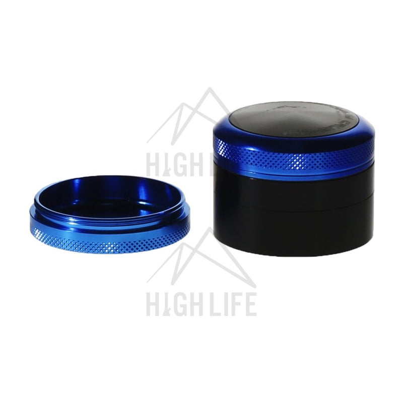 4Pc Chromium Crusher Grinder Blue - 2 Accessories