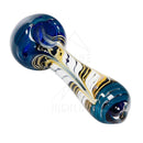 5 Classic Blue Tiger Hand Pipe Pipes