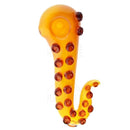 5 Hand Pipe Amber Octopus Tentacle