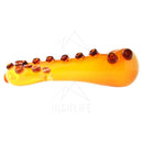 5 Hand Pipe Amber Octopus Tentacle
