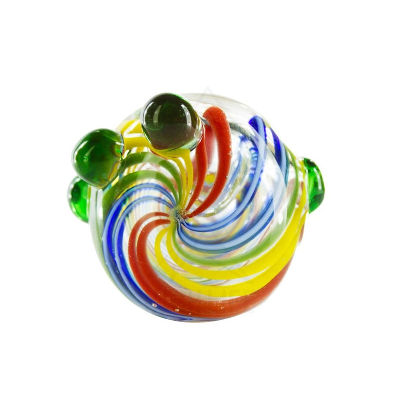 5 Worked Hand Pipe With Rasta Swirl Pipes