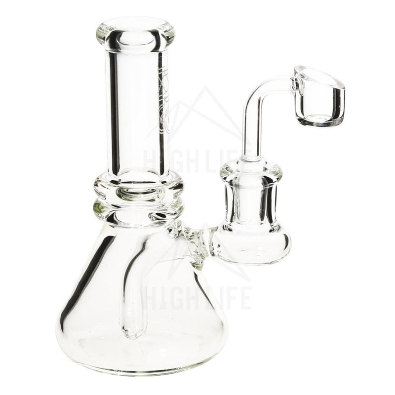 6 Bio Heavy Banger Hanger Beaker With A - Silver Decal Bubblers & Dab Rigs