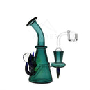 6 Diffused W/ Horns And Marble Banger Hanger Beaker Bubblers & Dab Rigs