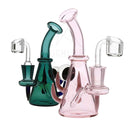 6" Diffused w/ Horns and Marble Banger Hanger Beaker w/ Banger 