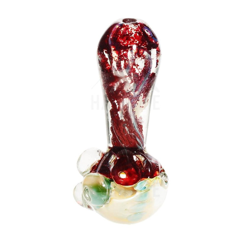 6 Fume Frit Hand Pipe With Marbles Pipes
