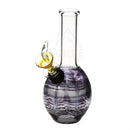 6 Mini Round Bong With A Slide Black Bongs & Waterpipes