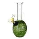 6 Mini Round Bong With A Slide Green Bongs & Waterpipes