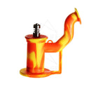 6 Silicone Bent Neck Dab Rig Orange Rigs Under $50.00