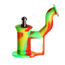 6 Silicone Bent Neck Dab Rig Rasta Rigs Under $50.00