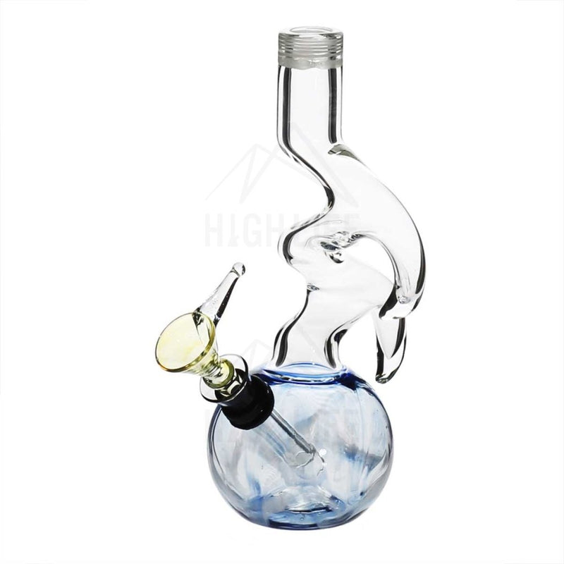 6 Two Hook Bong With A Slide Blue Bongs & Waterpipes