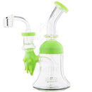 7.5 Dab Rig Slyme Face Showerhead Green