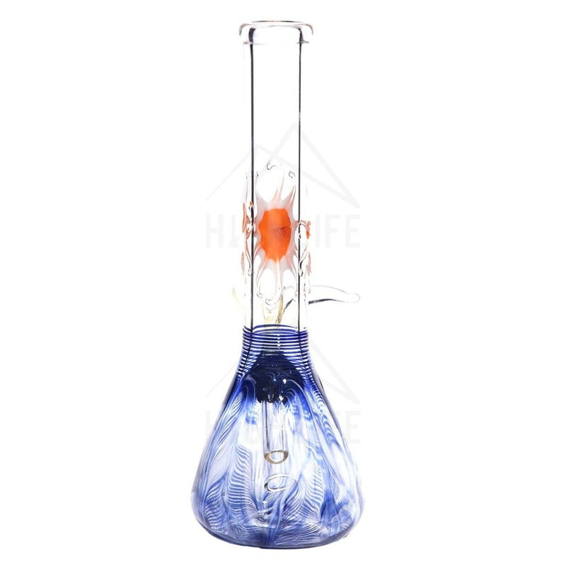 7 Beaker Design Bong W/ Slide - Blue Rake + Assorted Bongs & Waterpipes