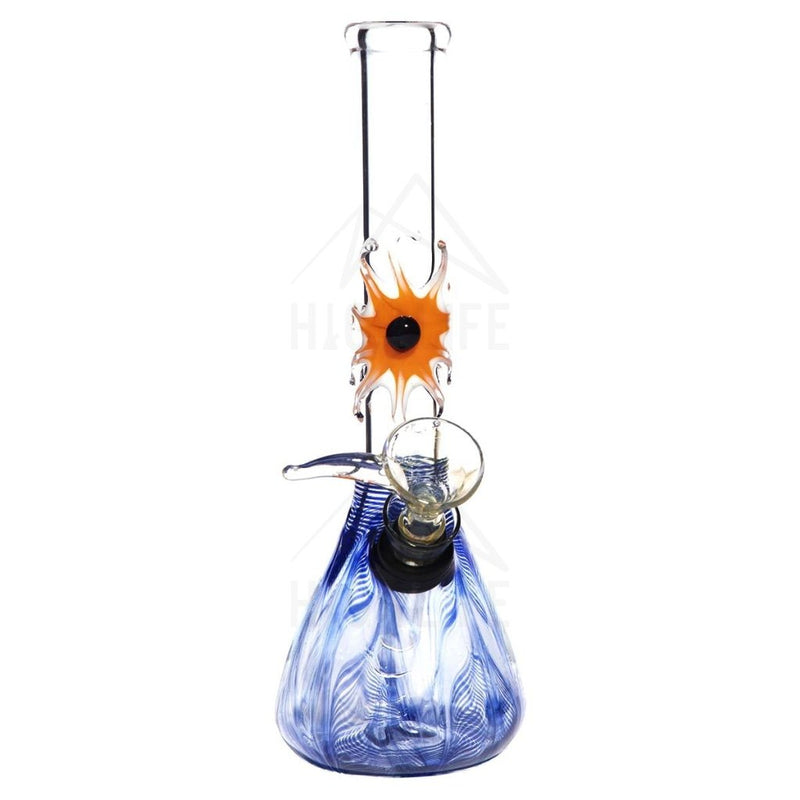 7 Beaker Design Bong W/ Slide - Blue Rake + Assorted Bongs & Waterpipes