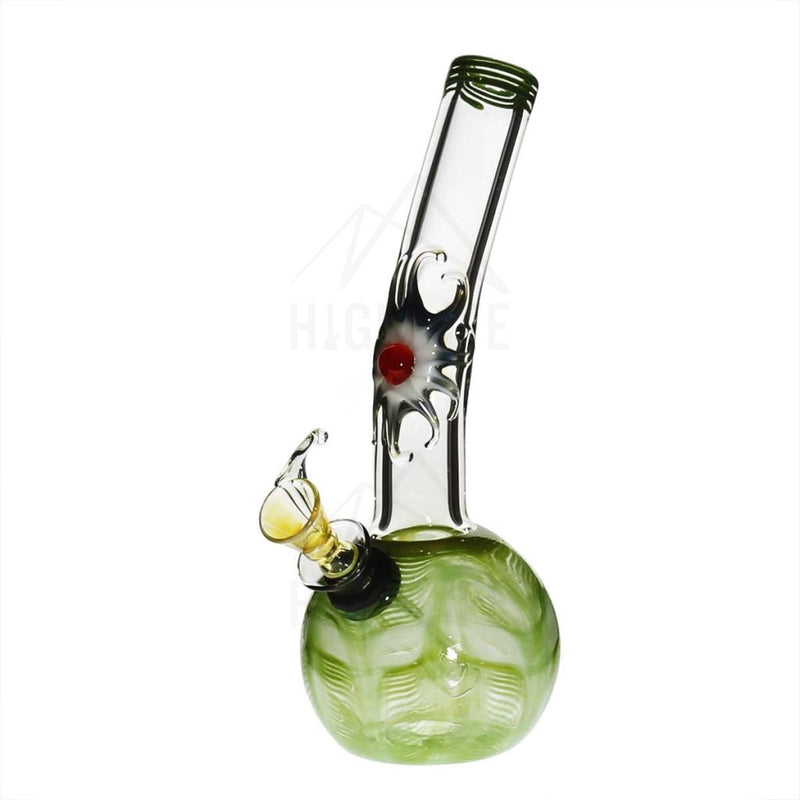 7 Bent Neck Design Bong With A Slide Green Bongs & Waterpipes