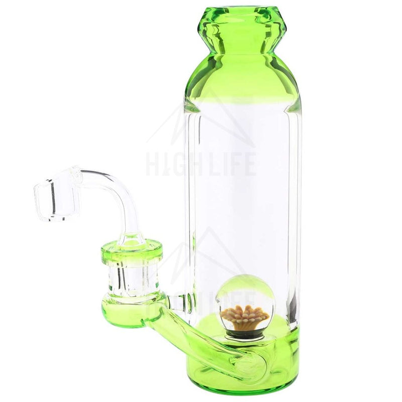 7 Bottle Dab Rig Marble Showerhead Green