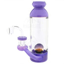 7 Bottle Dab Rig Marble Showerhead Purple