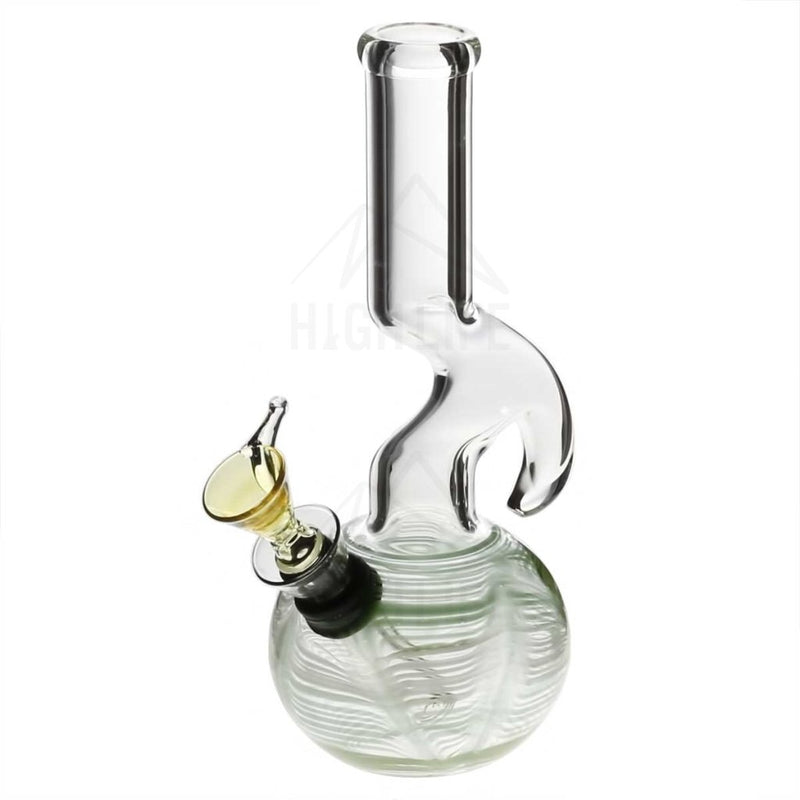 7 Hook Bong With A Slide Green Bongs & Waterpipes