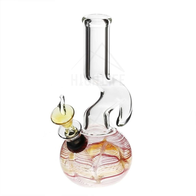 7 Hook Bong With A Slide Red Bongs & Waterpipes