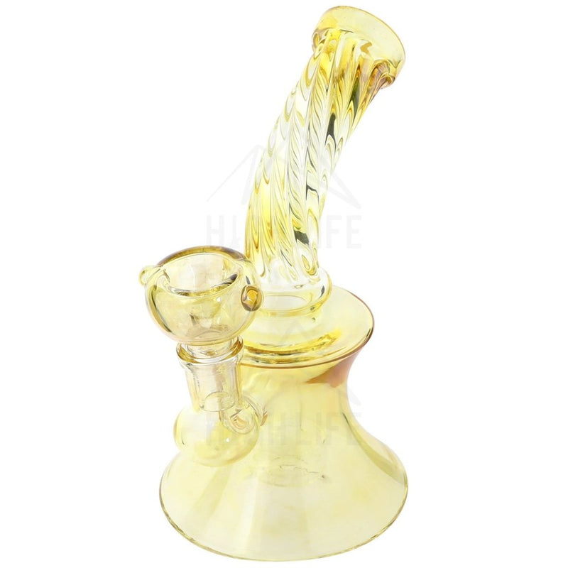 7 Yellow Twist Beaker 14Mm Female Joint Bowl + Banger Bubblers & Dab Rigs