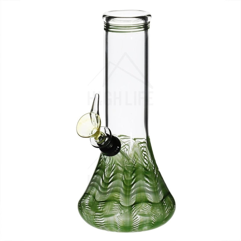 8 Beaker Bong With A Slide Green Bongs & Waterpipes