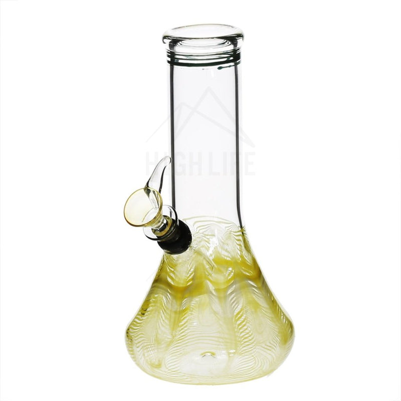 8 Beaker Bong With A Slide Yellow Bongs & Waterpipes