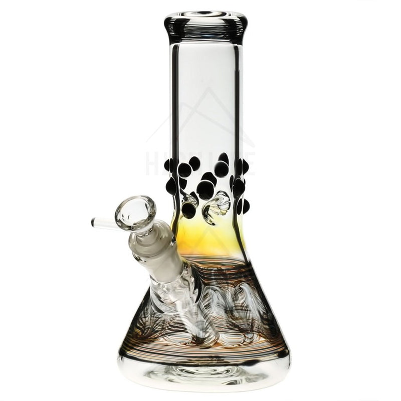 8 Beaker Bong With Marbles Black Bongs & Waterpipes