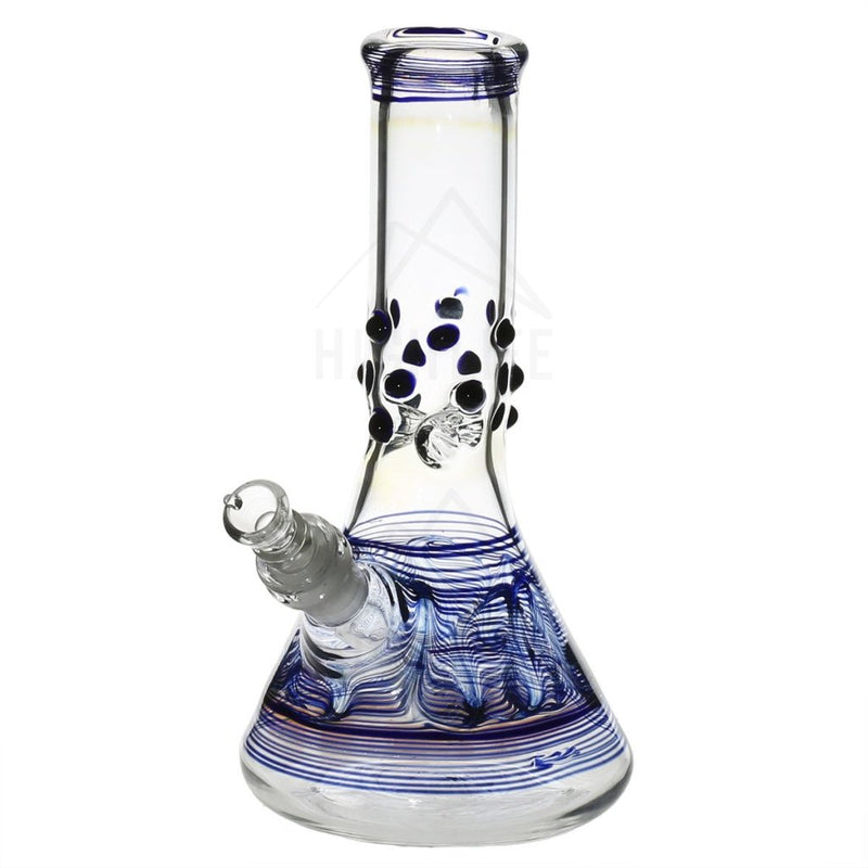 8 Beaker Bong With Marbles Blue Bongs & Waterpipes