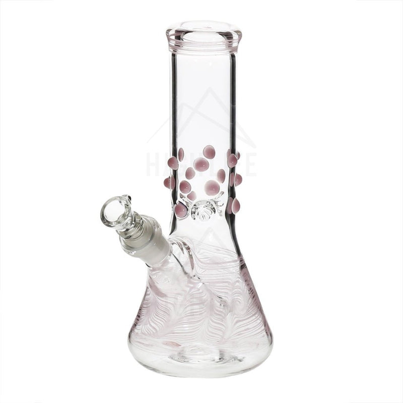 8 Beaker Bong With Marbles Pink Bongs & Waterpipes