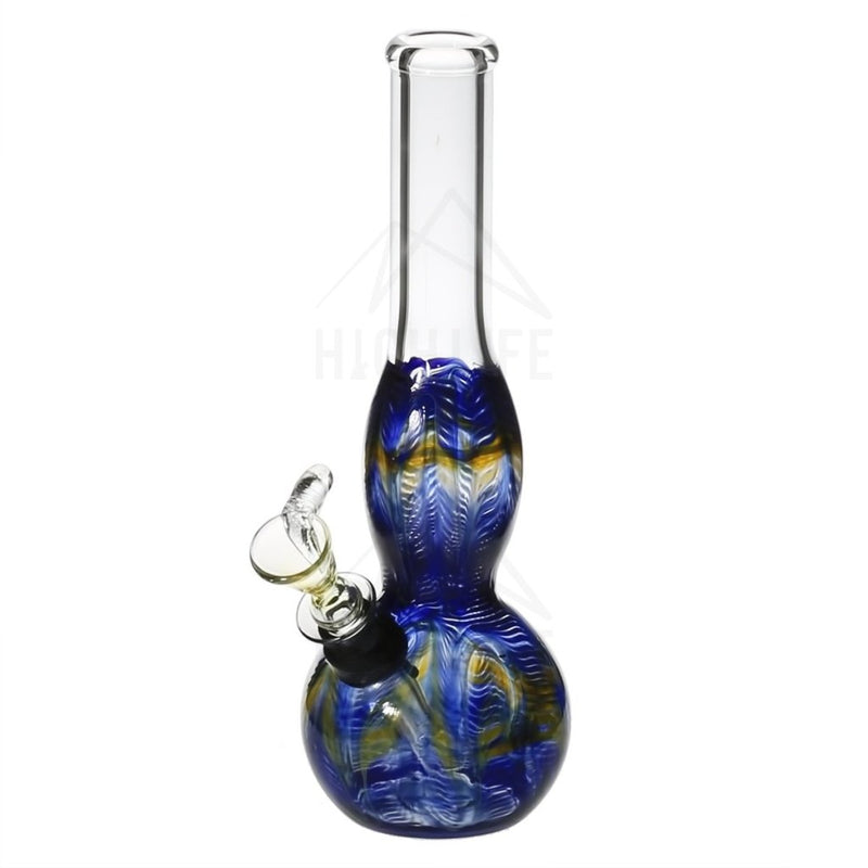 8 Bulge Bong With A Slide Blue Bongs & Waterpipes