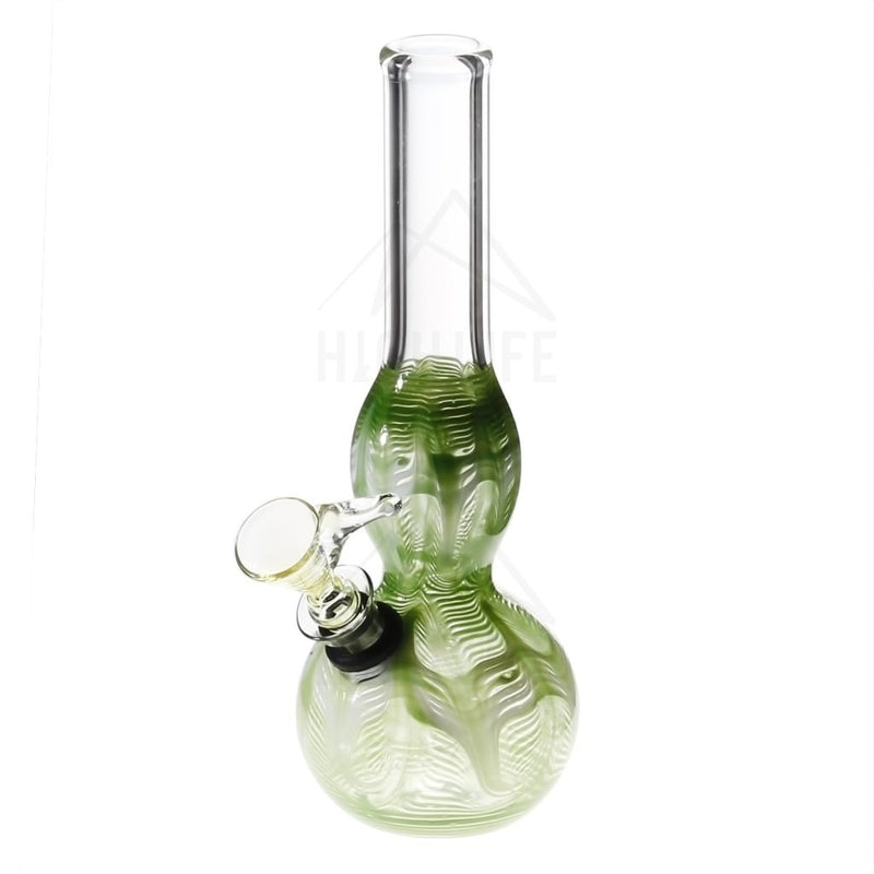 8 Bulge Bong With A Slide Green Bongs & Waterpipes