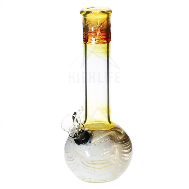 8 Flame Top Bong With A Slide Yellow Bongs & Waterpipes